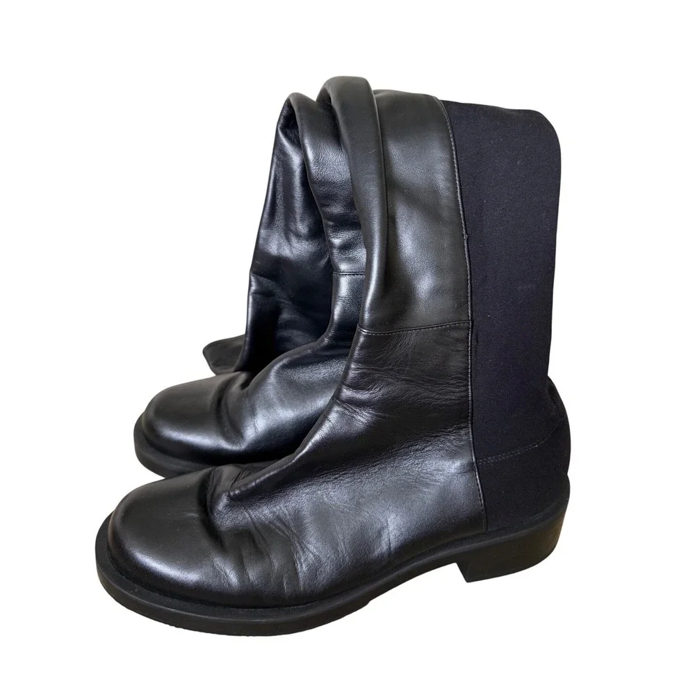Stuart Weitzman Celia Over The Knee Boots Size 7 Black Nappa Leather
